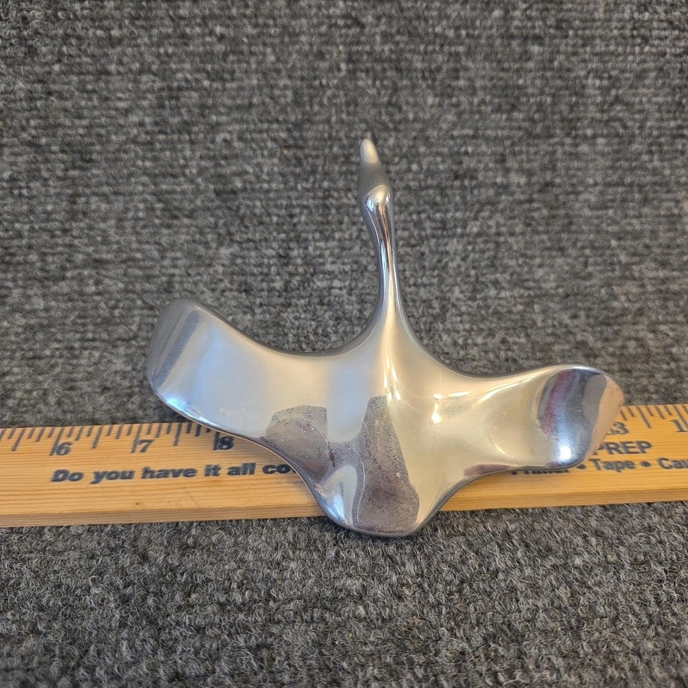 Hoselton Canada Aluminum Goose‎ Bird Figurine Signed 210 Modernist Decor